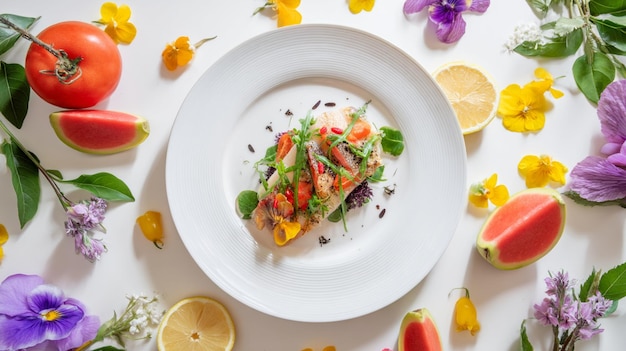 Półmisek świeżych potraw